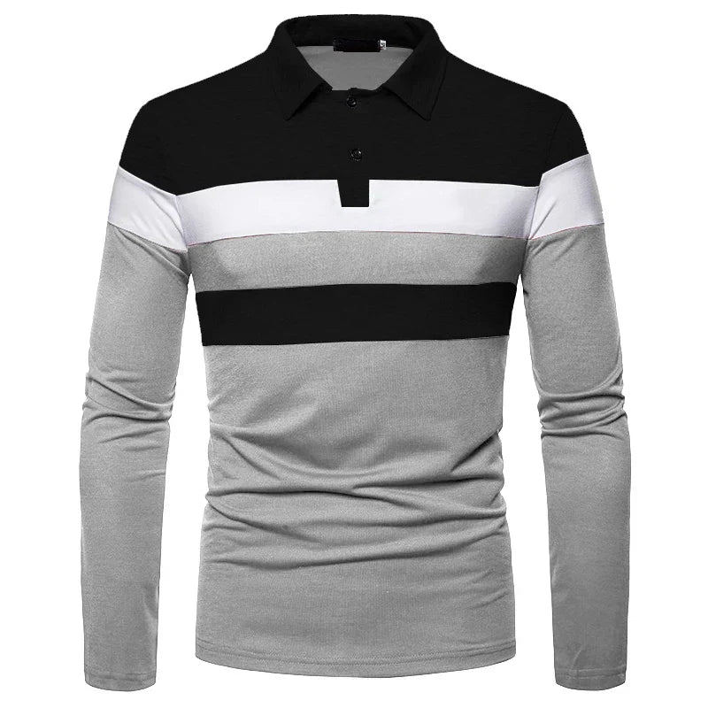 Men's Long Sleeve Polo Shirt Slingint Lennard